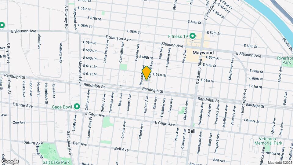 6129 Gifford Ave Map and Location Details