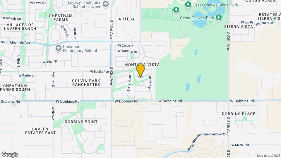 4115 W Valley View Dr Map and Location Details
