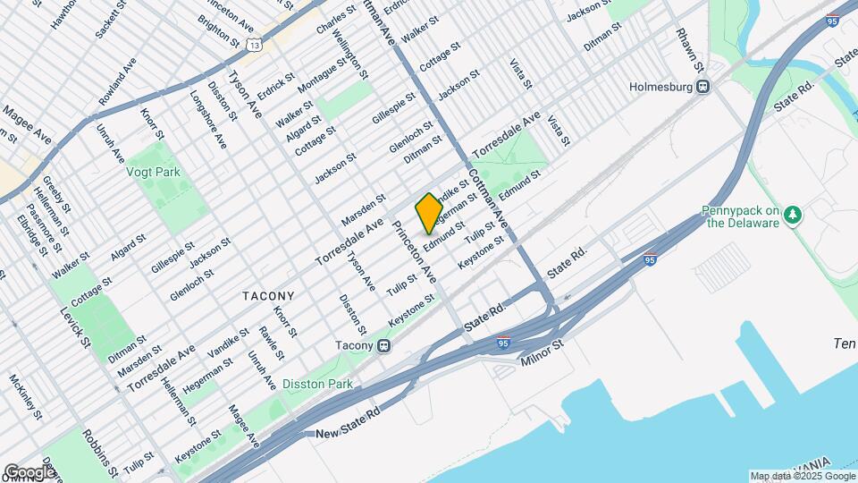 7128 Edmund St Map and Location Details