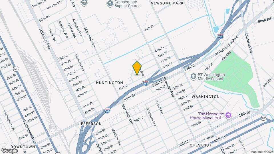 921 41st St Map and Location Details