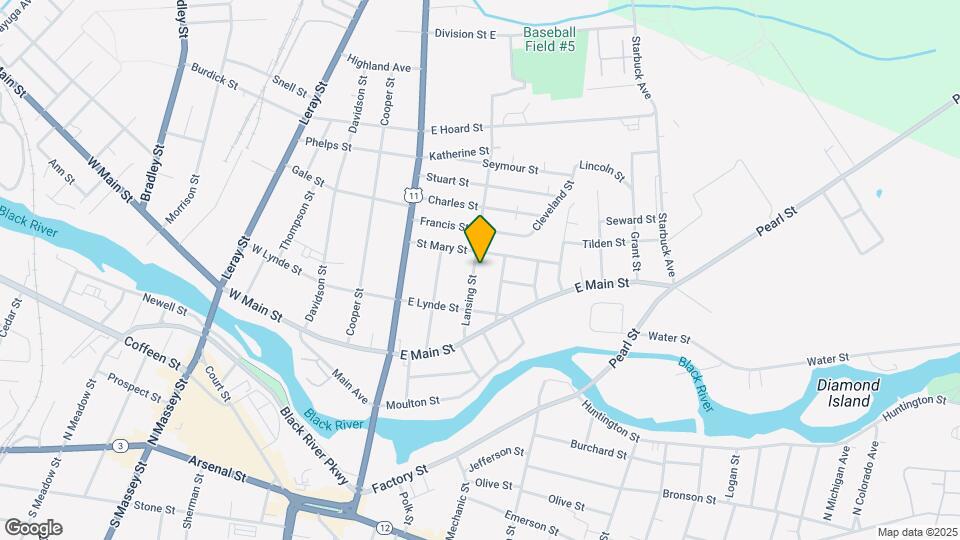 634 Lansing St Map and Location Details