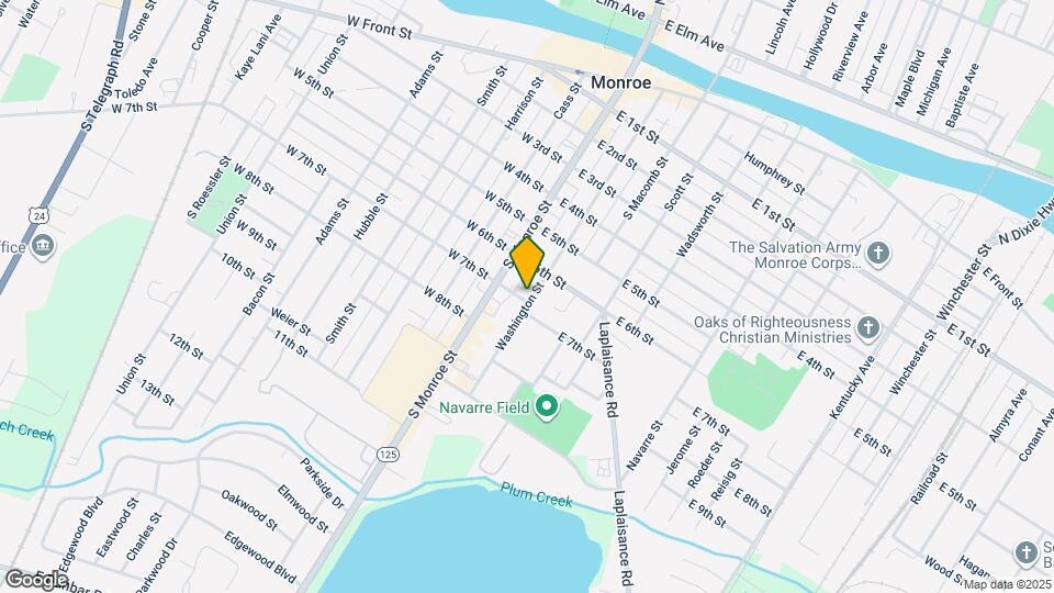 628 Washington St Map and Location Details