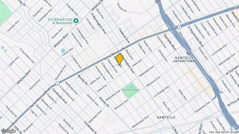 1615 Stoner Ave Map and Location Details