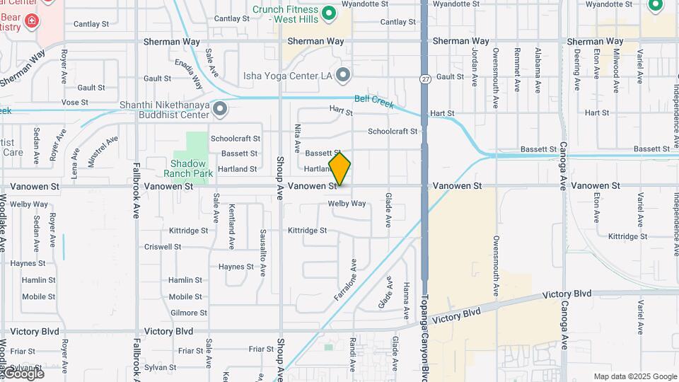 22222 Vanowen St Map and Location Details