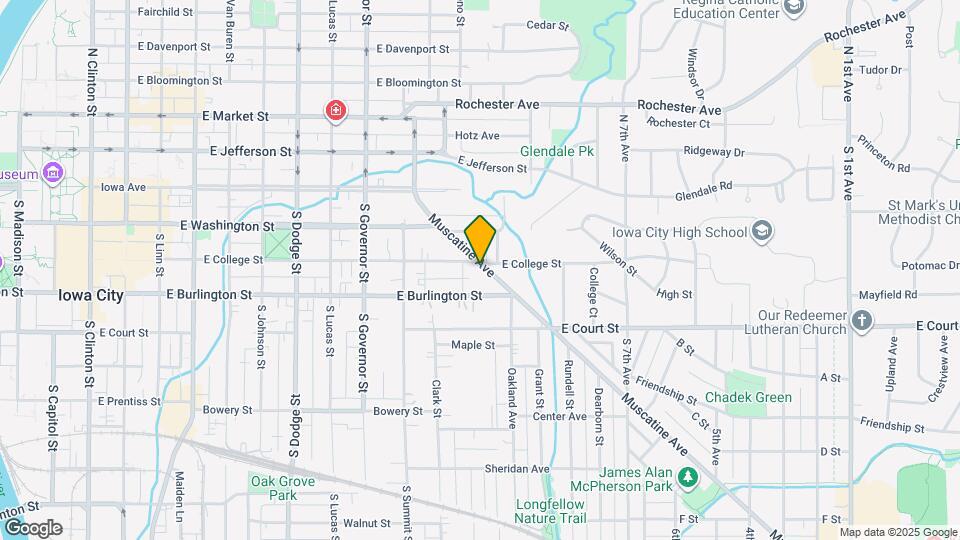 1207 Muscatine Ave Map and Location Details