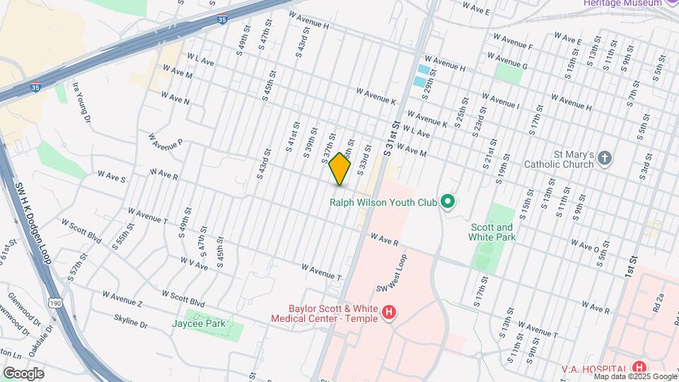 1601 S 35th St Map and Location Details