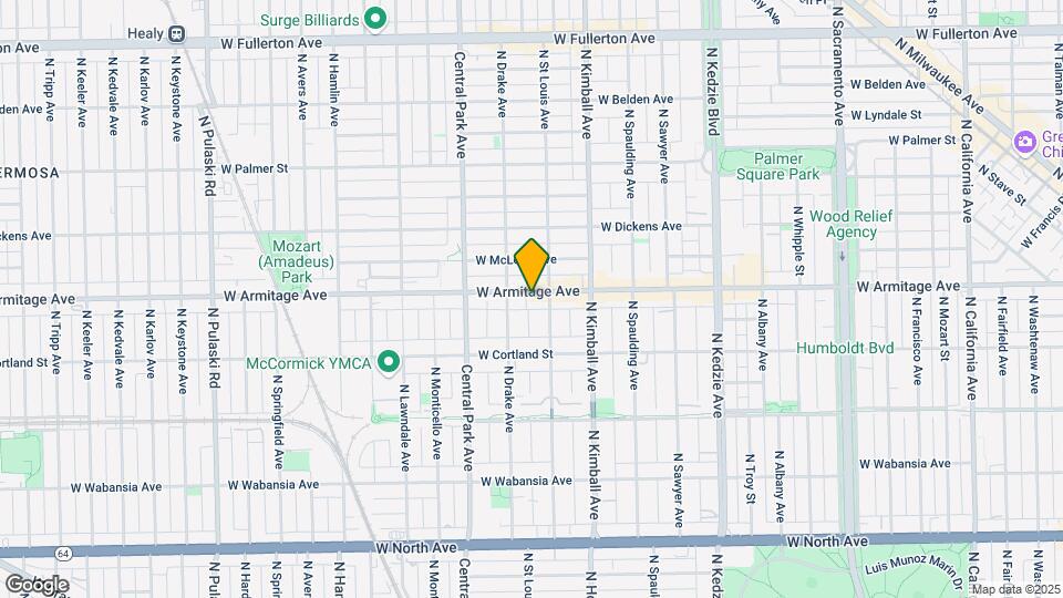 3515 W Armitage Ave, Unit 4 Map and Location Details
