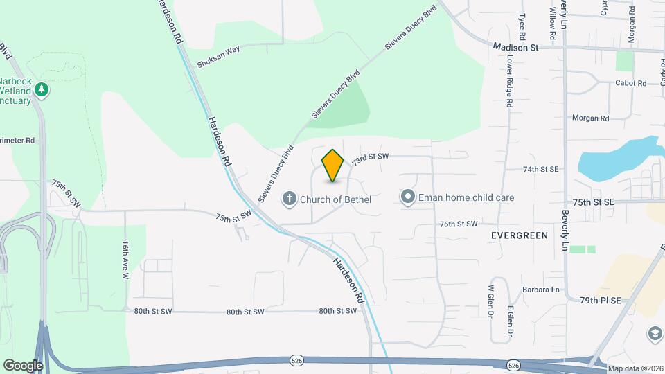 606 74th St SW Map and Location Details