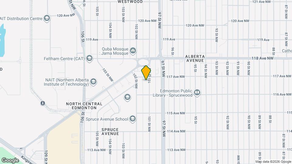 11630 101 St NW Map and Location Details