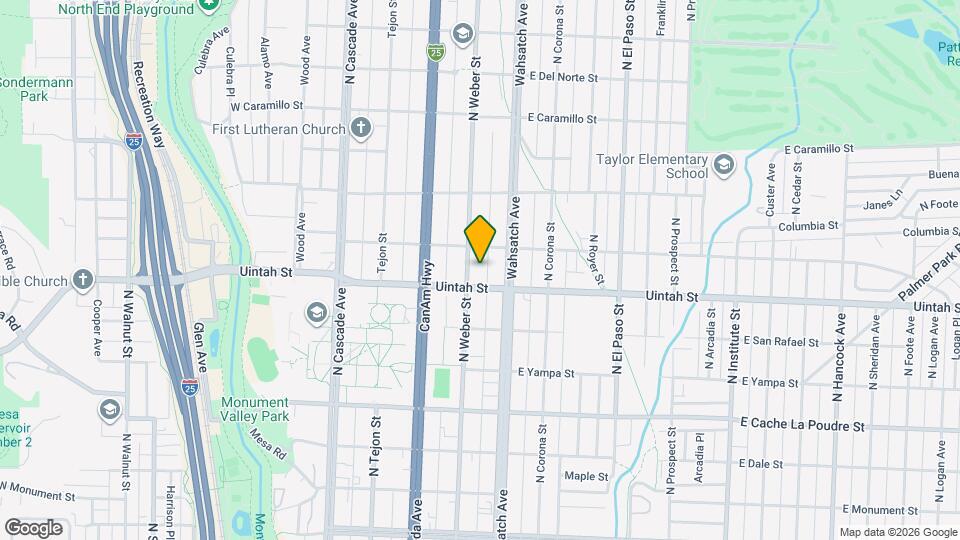 1217 N Weber St Mapa y Detalles de la Ubicación