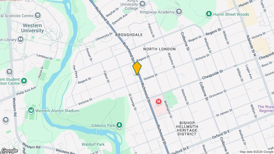 1055 Richmond St Map and Location Details