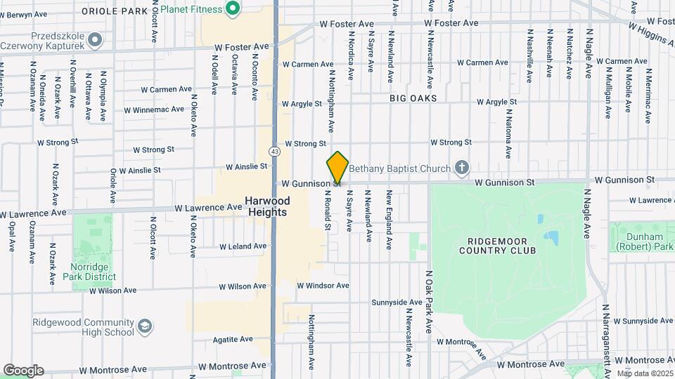 7005 W Gunnison St Map and Location Details