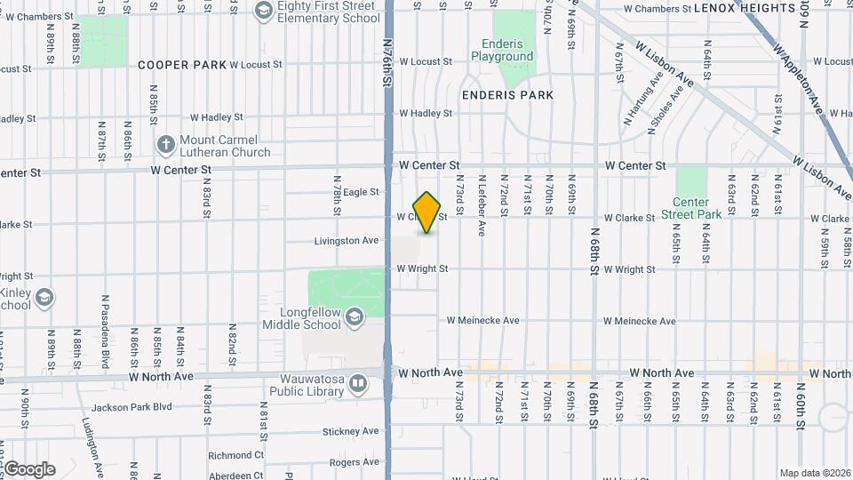 2545 N 74th St Mapa y Detalles de la Ubicación
