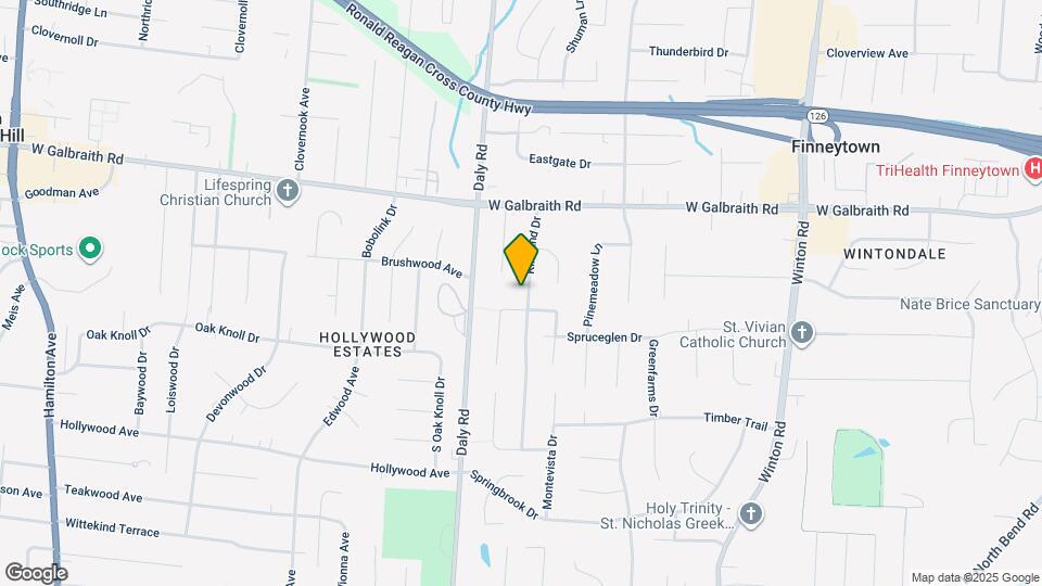 7833 Kirkland Dr Map and Location Details