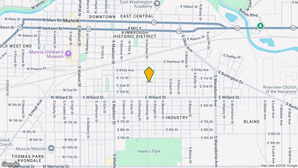 820 S Hackley St Map and Location Details