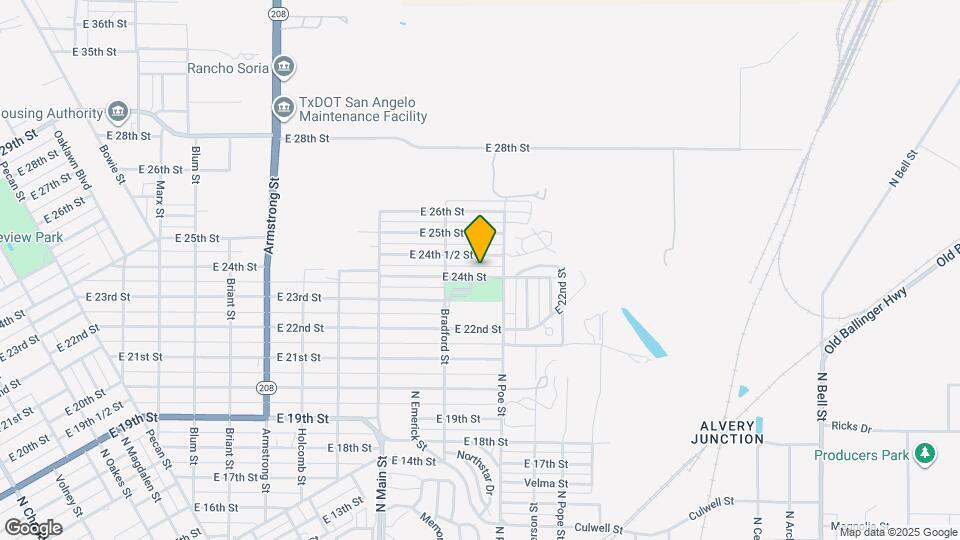 1234 E 24th St Map and Location Details