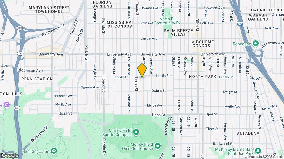 3686 Arizona St-Unit -D Map and Location Details