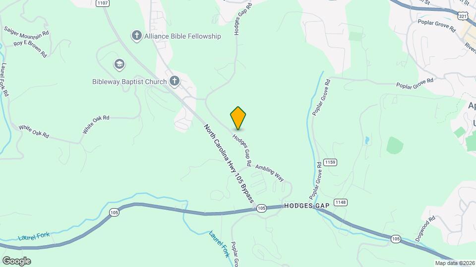 945 Hodges Gap Rd Map and Location Details