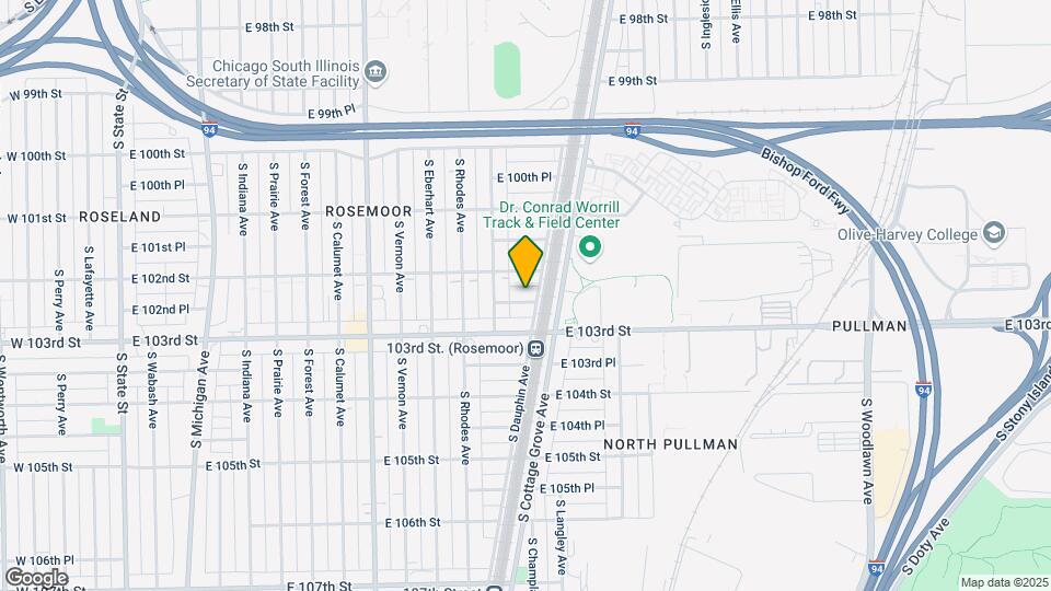 630 E 102nd Pl Map and Location Details