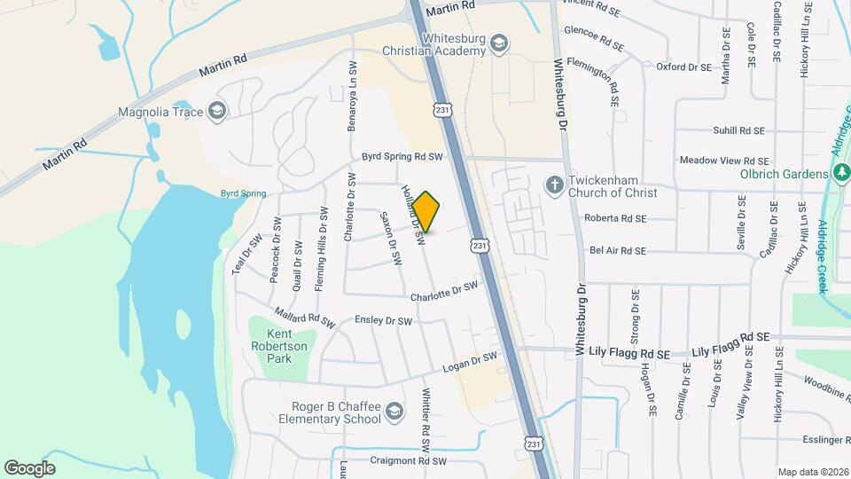 7705 Holland Dr SW Map and Location Details