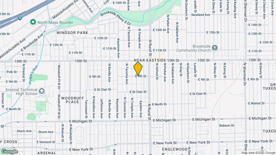 853 N Temple Ave Map and Location Details