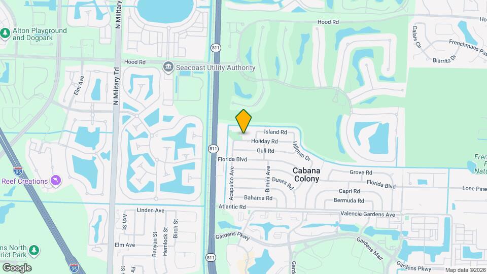 3835 Holiday Rd Map and Location Details