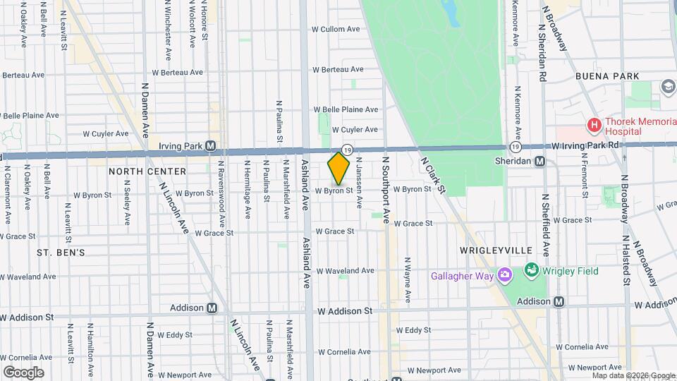 1480 W Byron St Map and Location Details