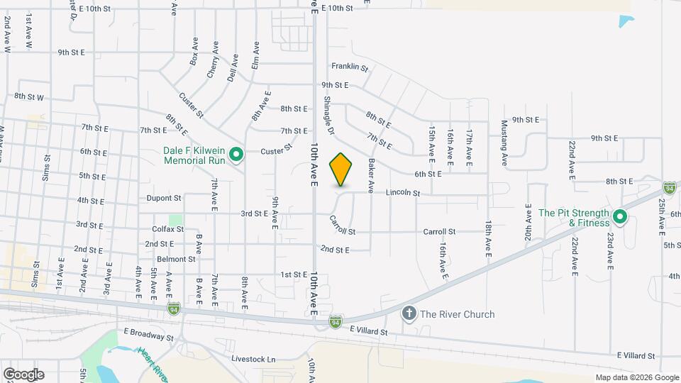 1071 Lincoln St Map and Location Details