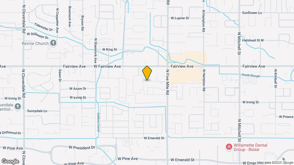 1411 N Pineview Ln Map and Location Details