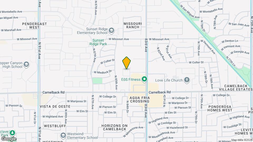 8437 W Medlock Dr Map and Location Details