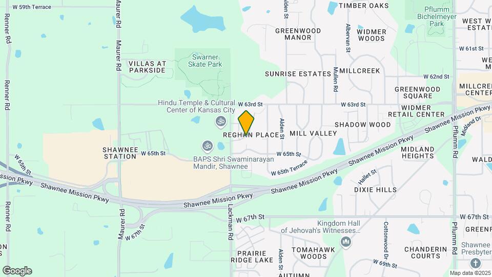 14913 W 64th Ter Map and Location Details