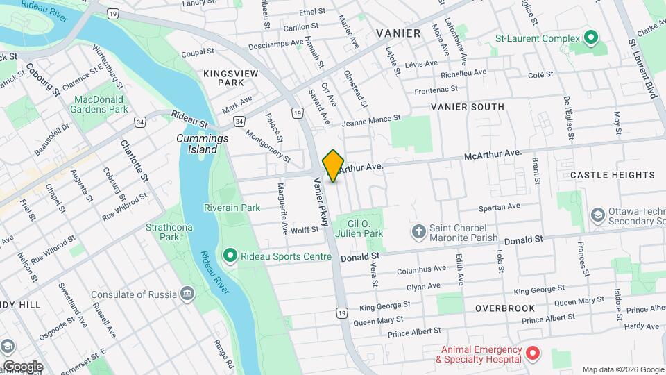 158 McArthur Ave., Unit 209 Map and Location Details