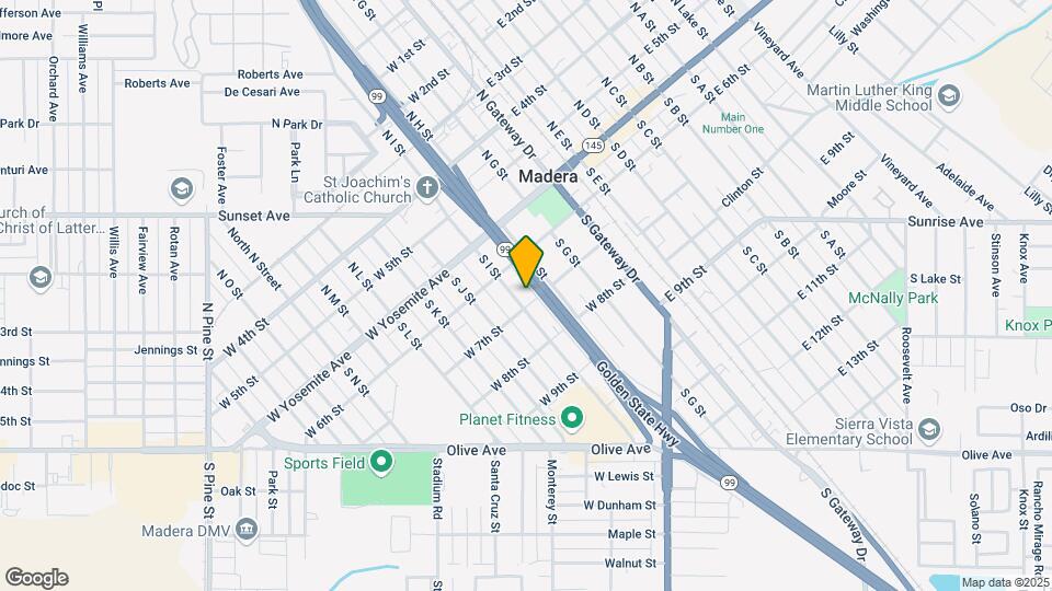 229 S I St Map and Location Details