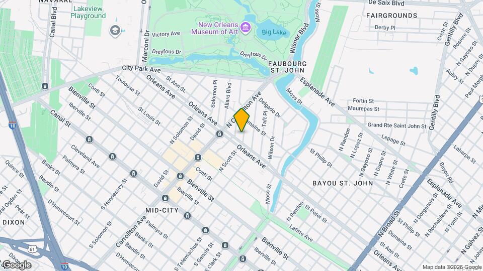 819 Olga St, Unit Mid City 2Bed 2Bath Mapa y Detalles de la Ubicación