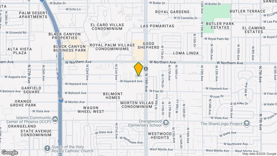 7761 N 19th Dr Map and Location Details