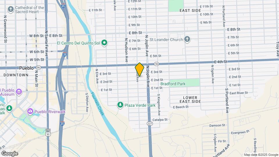 1001 E 2nd St Map and Location Details