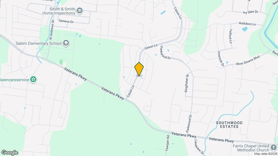 2925 Cason Ln Mapa y Detalles de la Ubicación