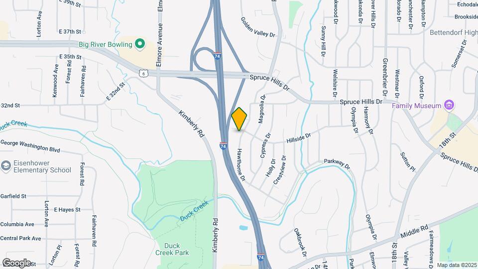 2816 Hawthorne Dr Map and Location Details