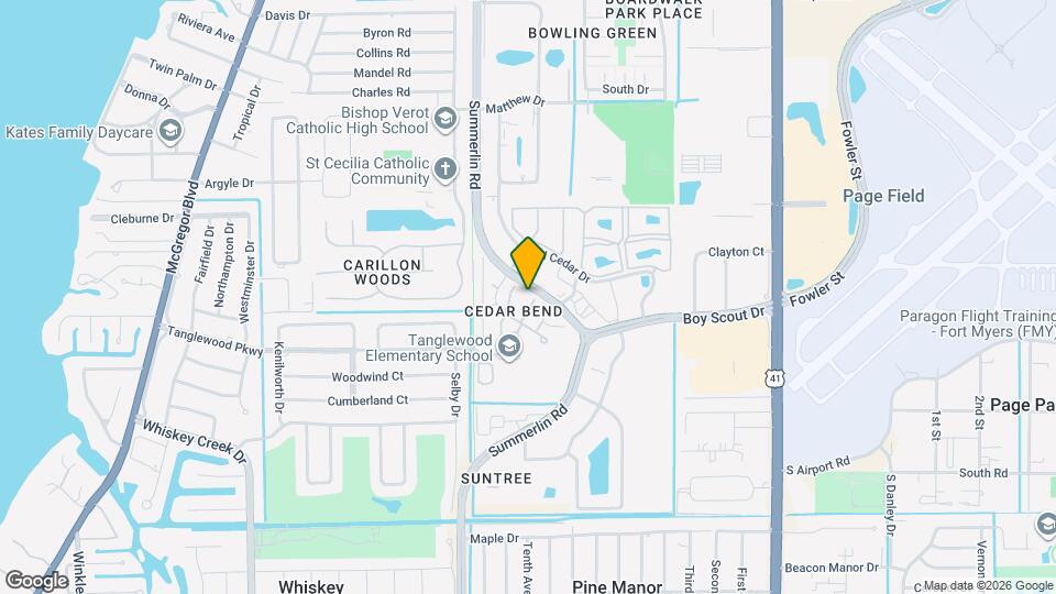 5223 Cedarbend Dr Map and Location Details