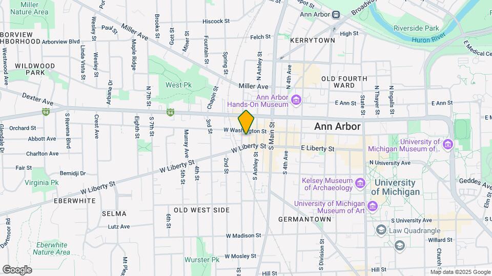 Ann Arbor City Club Map and Location Details
