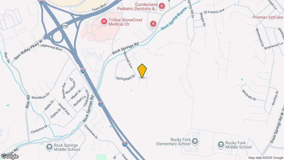 101 Crestside Ct Map and Location Details