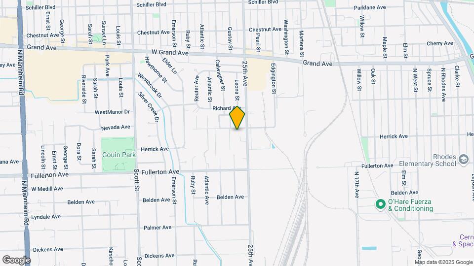 9613 Nevada Ave Map and Location Details