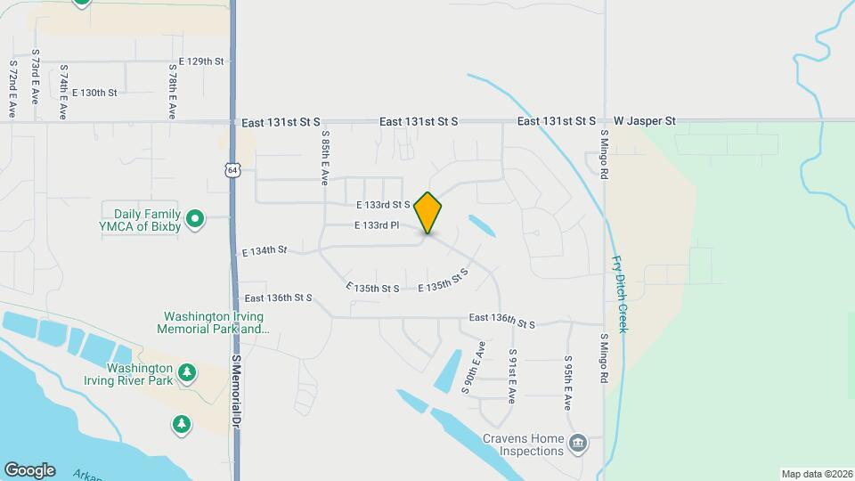 8916 E 134th St S Map and Location Details