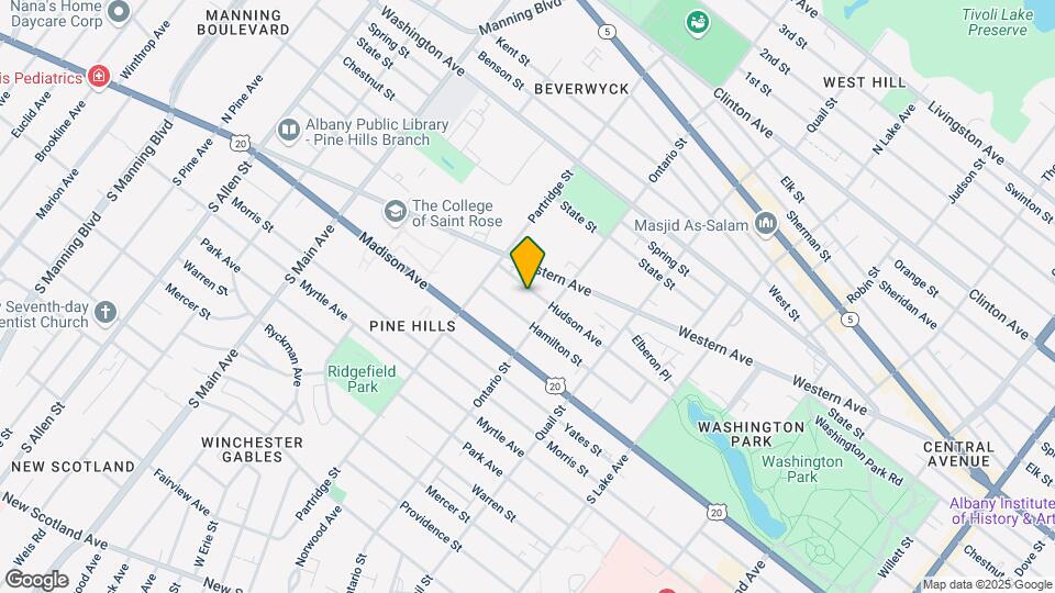 522 Hudson Ave, Unit 1st Floor Mapa y Detalles de la Ubicación