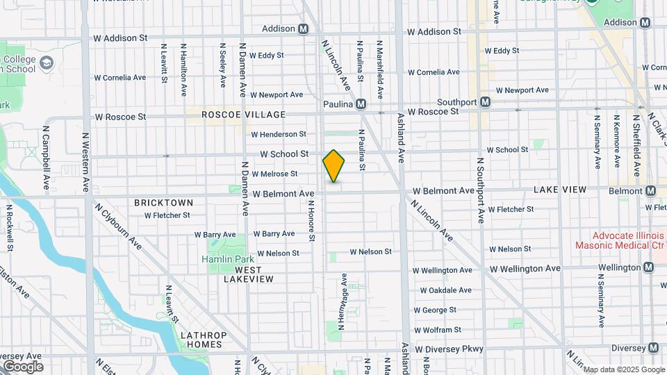 1744 W Belmont Ave Mapa y Detalles de la Ubicación