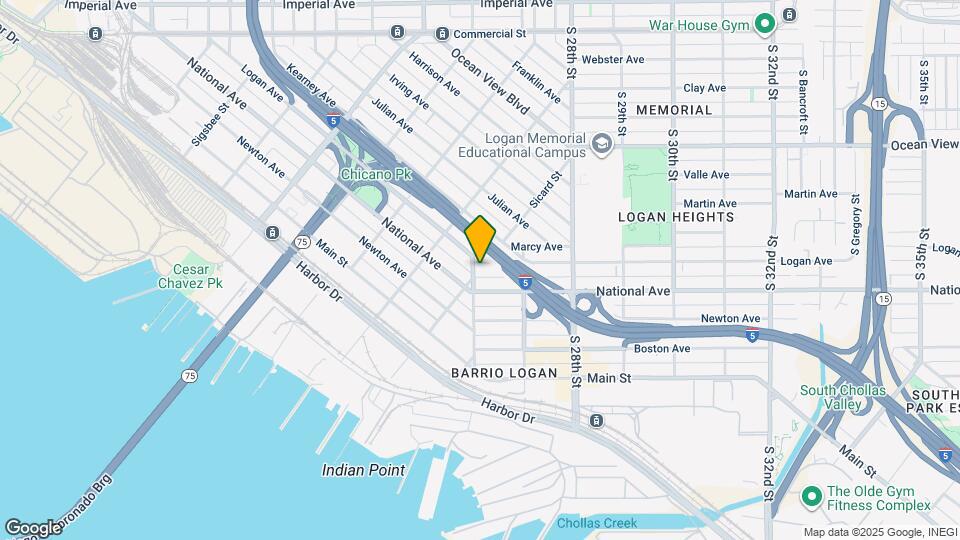 2611 Logan Ave Map and Location Details
