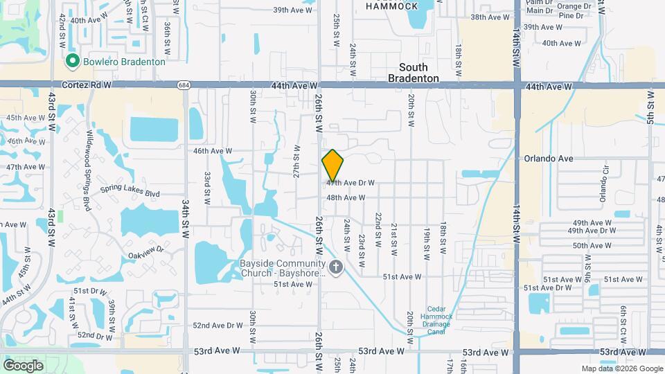 2506 47th Ave Dr W Map and Location Details