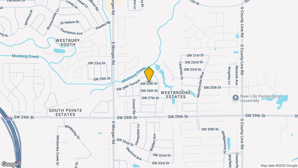 9588 SW 25th St Map and Location Details