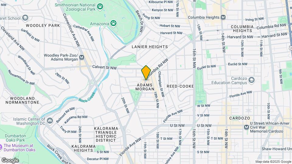 1834 Columbia Rd NW Map and Location Details