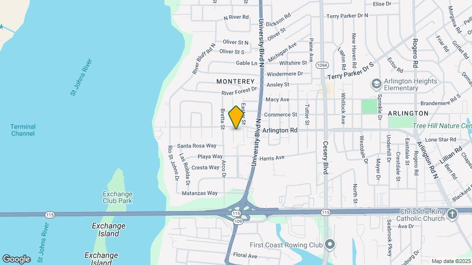 1241 Clock St Map and Location Details